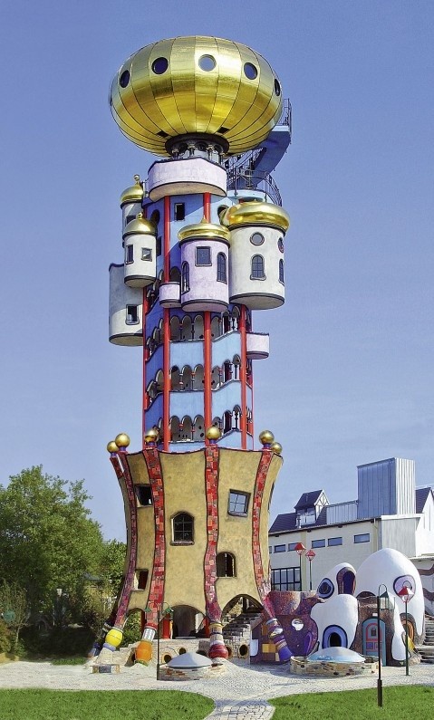 Photo:  Friedrich Hundertwasser's Kuchlbauer Tower